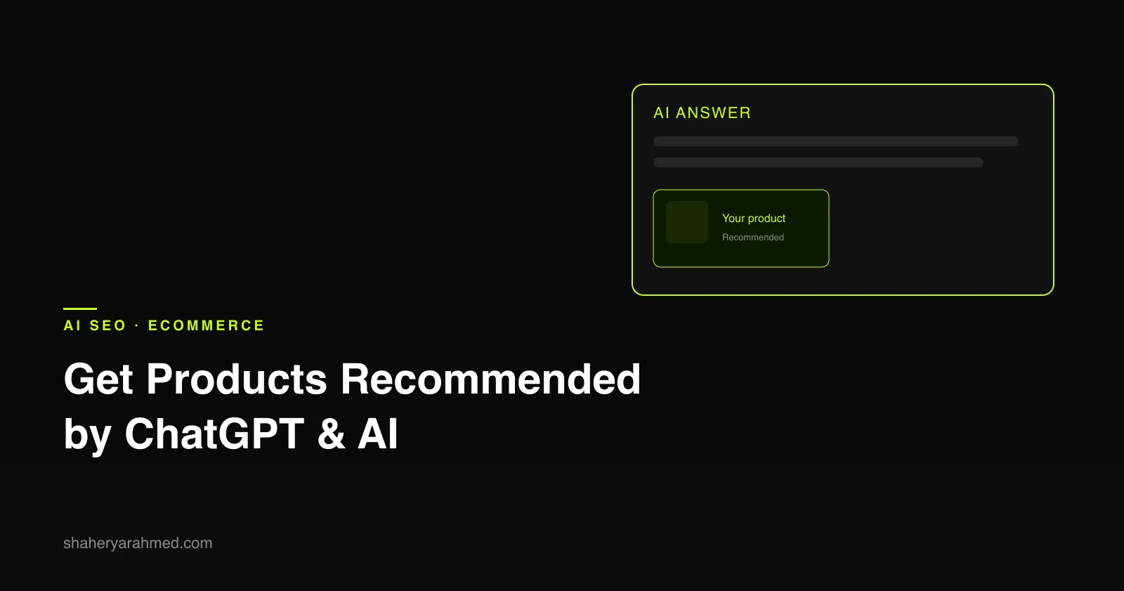 An AI answer recommending a product card with a highlighted citation