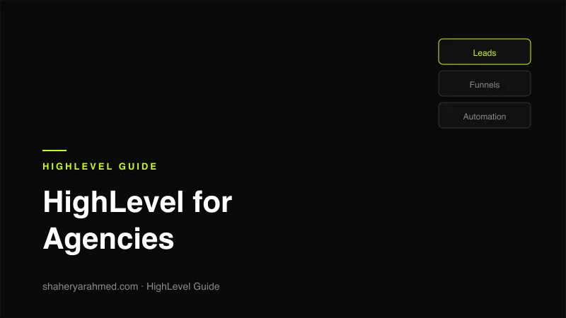 How agencies use HighLevel for leads, clients, funnels, and automation