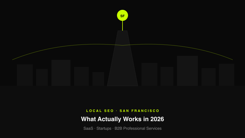 San Francisco is one of the most competitive and technically sophisticated local